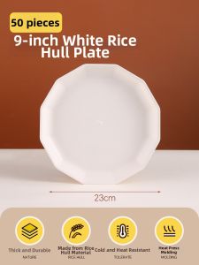 TAFUMAN | Disposable Food Grade Extra Thick Heat Resistant Dinner Plate