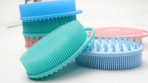 Premium Silicone Body Scrub Brush – Gentle Exfoliating Bath Brush for Baby & Adult | Rich Lather & Shower Massage Tool