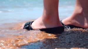 Limitless - Sandal Wanita Tali Gesper Strap Satu Sendal Slop Birkin Cewek Eva Madrid Phylon Ringan - Size 36 - 40