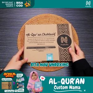 Al Quran Nuzula Kids - Custom Tulis Nama dan Quote - Mushaf Al-Quran Belajar Hafalan Berwarna Hadiah & Kado Anak