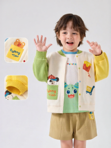 DUDUJIA | Áo Khoác Bóng Đá Len Dệt Mới Cho Bé Trai Bé Gái Mùa Thu