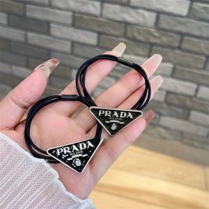 Feminine Dongdaemun Simple Metal Letter Hair Ties Bands Headbands Leather Covers High End Hair Accessories Korean Style