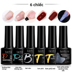 Bộ Dụng Cụ Vẽ Móng Gel Chức Năng LILYCUTE - Bao Gồm Gel Nền & Lớp Phủ Bóng 7ml Sơn Móng Tay Bán Vĩnh Cửu Tẩy Được Bằng Nước Bộ Dụng Cụ Làm Móng 6/3/2 Món Tùy Chọn