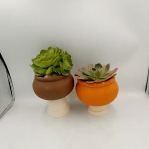 Chậu đất nung chậu sen đá - Niêu 128 miệng chậu 12cm chiều cao 8cm