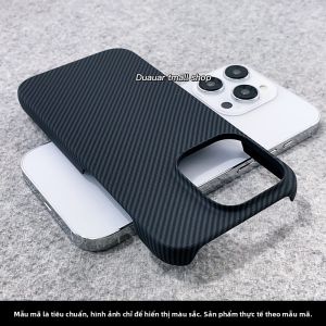 Ốp Lưng Điện Thoại Bằng Sợi Carbon Mờ Nhẹ Ôm Sát Cho iPhone 16 pro 15p Apple 17 pro Max 14 Bán Thân 13 Siêu Mỏng 12 Cảm Giác 11 Mini Từ Tính
