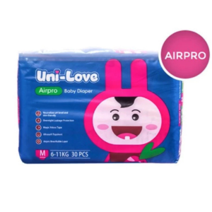Uni-Love Airpro Tape Baby Diapers Medium 30
