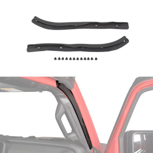 Front Door Seal Strip Waterproof For Jeep Wrangler JL Gladiator JT 2024 2025 2026 Car Door Weatherstrip Exterior Accessories