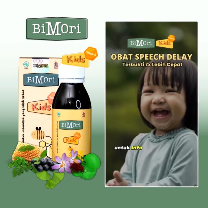 Bimori Kids Speech Delay Obat Anak Lancar Bicara Vitamin Kecerdasan Otak Anak
