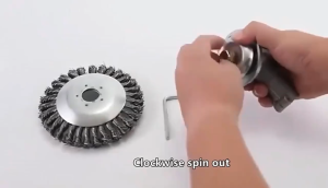 6 Inch Kepala Sikat Pisau Grass Trimmer Mesin Pemotong Rumput Tanah Mata Steel Wire Wheel Brush Untuk Mesin Pemotong Rumput