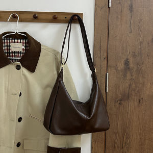 Túi Đeo Chéo Da PU Mềm Thời Trang Retro Commuter Maleda Dành Cho Nữ Túi Tote Dung Tích Lớn Túi Đeo Chéo Dưới Cánh Tay