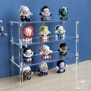 Acrylic Multi-layer Transparent Display Shelf Collectible Toy Storage Rack Car Model Showcase Partition Cosmetic Holder