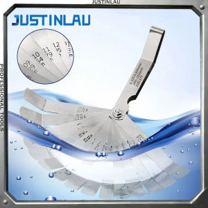 JUSTINLAU 16blade 0.127-1MM Plug Gauge Metric Gap Filing Measuring Tool Used for Engine Valve Adjustment Plug Gauge Valve Gasket