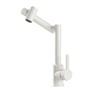 SHENYUAN | White Brass Basin Faucet Cold & Hot Adjustable