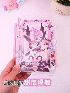 Hand Ledger set gift box ins Loose leaf hand ledger Childrens notebook girl cute sticker material ledger