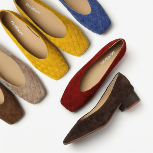 MIOLLIBARN | Soft Leather Summer Granny Shoes Mid-Heel