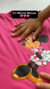 Cotton Red T-Shirts for Kids: Fashionable & Comfortable KG2240 Minnie Mouse Design