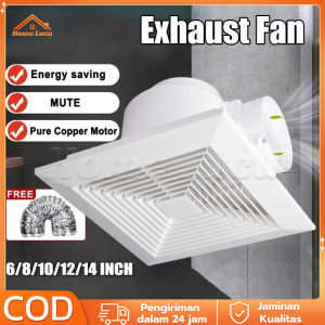 Kipas Angin Hexos Plafon Dak 8 Inch & Ventilasi Kipas yang Kuat untuk Dapur & Toilet