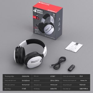 ONIKUMA | Tai Nghe Bluetooth Không Dây ONIKUMA GT887 - Mic Xoay Được Độ Trễ Cực Thấp Bốn Chế Độ Thời Lượng Pin Dài Dành Cho Chơi Game & Văn Phòng