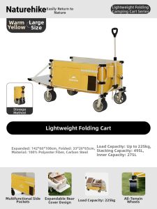 NatureHike | Large Capacity Collapsible Camping Trolley
