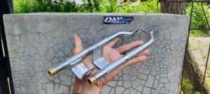 Behel CB Kartel Panjang 28 cm Full Besi Bahan Tebal Set Ujung Kuningan begel behel pegangan jok jog motor honda cb 100 cb 125 model cartel panjang set kuningan begel panjang cb100 custom begel ujung kuningan kartel