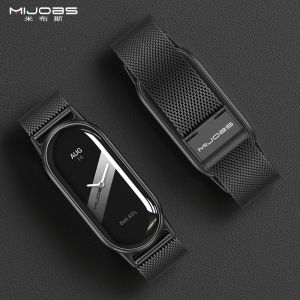 Metallic Magnetic Clasp Milanese Nylon Watch Strap