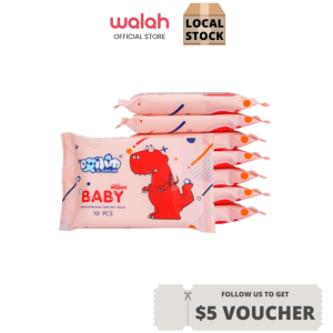 Mini 8/10pcs Baby Wet Wipes/Portable Soft Wet Wipe Purified Water Safe Use For Kid Flushable Tissue