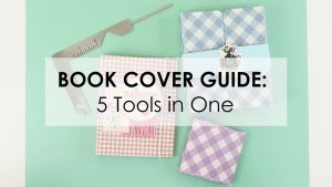 Creative Book Cover Guide Multifunctional 5 in 1 Ruler for Diy Scrapbooking Notebook or Album