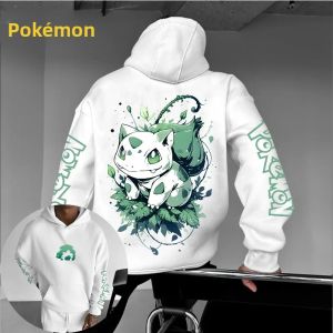 Áo Hoodie In Hình Bulbasaur Phong Cách Y2K Harajuku Áo Sweatshirt Game Pokémon Dành Cho Nam Và Nữ Mùa Thu/đông Size Lớn Kiểu Dáng Xu Hướng Thời Trang Thường Ngày