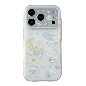 Sanrio | Cute Cartoon Cloud Moon Cinnamoroll Magnetic Stand Holder Case For iphone 17 16 15 Pro Max 17 Pro Lens Protective Phone Cover