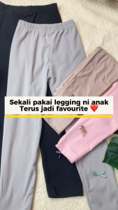 Seluar Panjang Legging Baby Girl 6M-7Y Kids Girl Legging Pants Long Perempuan Ribbon Toddler Baju Raya Merdeka Jalan