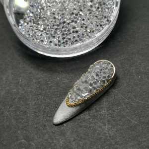 Internet Celebrity Nail Micro Diamond Chalazie Super Flash Same Style Polo Red Diamond Seven Color Blue Carbink Nail Diamond Luxury