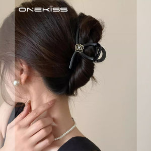 Minimalist Niche Style Camellia Grip Temperament Wild Shark Clip Ins Wind Head Clip All-Match Fringe Accessory