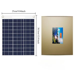 15W Fast Charging Solar Panel Charger Dual USB 5V Waterproof Portable Solar Power for Camping Hiking Travel Outdoor Emergency