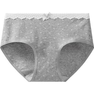 Aimo | Womens Cotton Underwear Thin Antibacterial Extended Crotch Seamless Large Size Triangle Panties Comfortable Breathable Briefs