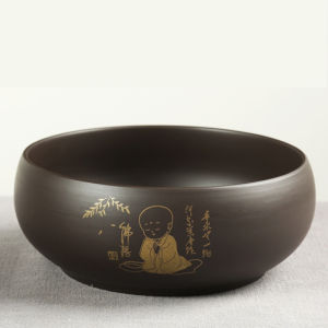 Purple Sand Large Tea Wash Household Exhausted Tea Jar Washed Tea Cup Basin Utensils Kung Fu Tea Utensils Small Size Writing-Brush Washer Tea Basin