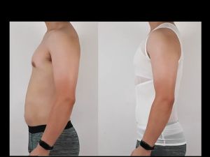 WATERMELON Men Slimming Vest T-Shirt Corset Body Shaper Shapewear Undershirt Tight Sleeveless Compression NY041