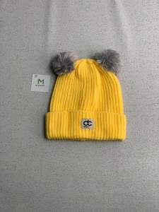 Maqshudi | dc Kids | Kupluk Rajut Anak/Bayi | Topi Rajut Anak/Bayi | Laki-Laki/Perempuan | Model Pompom | Pria/Wanita | 0-3 Tahun | Premium