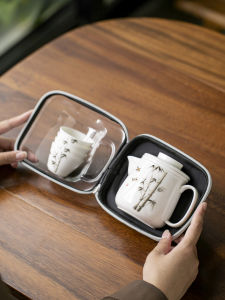 Bộ Trà Di Động Du Lịch Bộ Trà Nhanh Khách Ngoài Trời Túi Đựng Trà Di Động Đồ Dùng Ăn Uống Bằng Gốm Sứ Cho Các Hoạt Động Giải Trí Ngoài Trời