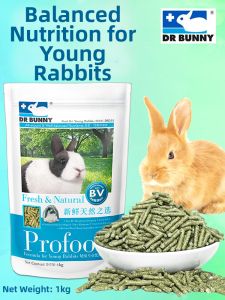 DR BUNNY | Rabbit Feed for Adult Elderly Baby and Dwarf Rabbits Fur Improvement