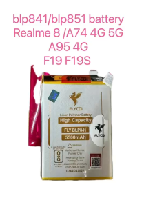 High-Capacity 5500mAh FLYCDI BLP841/BLP851 Replacement Battery for Realme 8/A74 4G/5G/A95 4G/F19/F19S