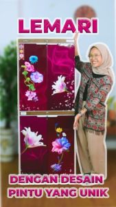 LEMARI PAKAIAN NAPOLLY PLASTIK 2 TOWER ICAB-204 PTRON ANT RAYAP MURAH