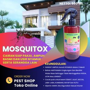 MOSQUITOX Anti NYAMUK Cair AMAN AMPUH 500 ml Bukan Hit/ Baygon