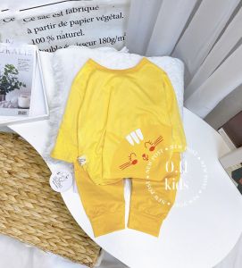 Bộ tay dài thun lạnh Kwoo bé trai bé gái
