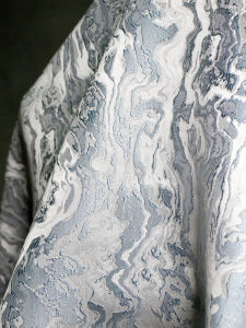 Vải Thêu Họa Tiết Nổi Không Đều Màu Xám Xanh Sáng Tạo Cho Thiết Kế Quần Áo Vải Lót폼 DIY Cho Gia Đình