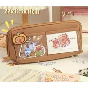 Korea style big pencil box organizer bag kotak pensil muat banyak pensil case premium tempat pensil kapasitas besar tempat pensil remaja