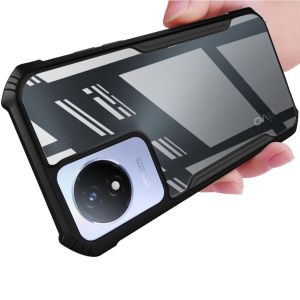 Acrylic Clear Protect Casing For itel P55 5G 2023 Phone Case Transparent Back Cover For itel Power 55 Power55 itelP55 P 55 Armor Shockproof PC+TPU Bumper Cover