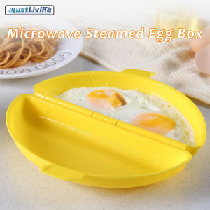 JustLiving Microwave Egg Poacher Nonstick Omelette Maker Quick & Easy To Use Egg Cooker Kitchen Gadgets Easy Breakfast Kitchen Accessories Dishwasher Safe - PP