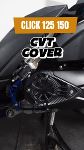 KNO Click 125i 150i Transparent Acrylic CVT Cover With Bolts Pulley Cover