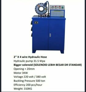 MESIN PRES SELANG HOSE HYDRAULIC MAXIMAL 2 INCHI 4 KAWAT BERGARANSI 1THN (GP51 )