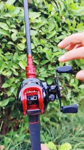 1 Set Lengkap Murah Joran Pancing Casting Full Set / Pancing 1Set Lengkap Kuat Set Tongkat & Gulungan Pancing 1.8m 2.1m 2 Bagian Casting Tongkat Pancing Dan Rem Magnetik Baitcasting Reel Memancing Baris Lure